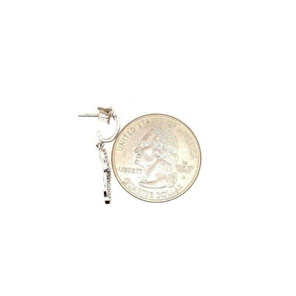 10KT Diamond Drop Earrings. Never worn - Picture 6 of 9
